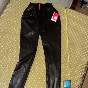 SPANX Shiny Black Leggings